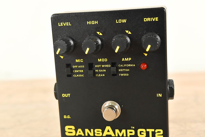 Tech 21 SansAmp GT2 Tube Amp Emulator Pedal (NO POWER SUPPLY) CG0034S