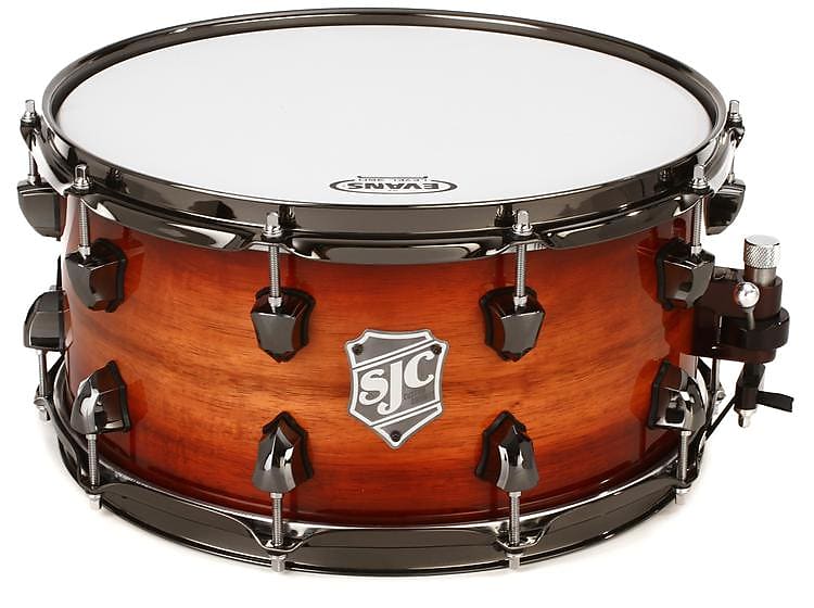 SJC Custom Drums Alpha Hammered Brass Snare Drum - 6.5 x 14-inch