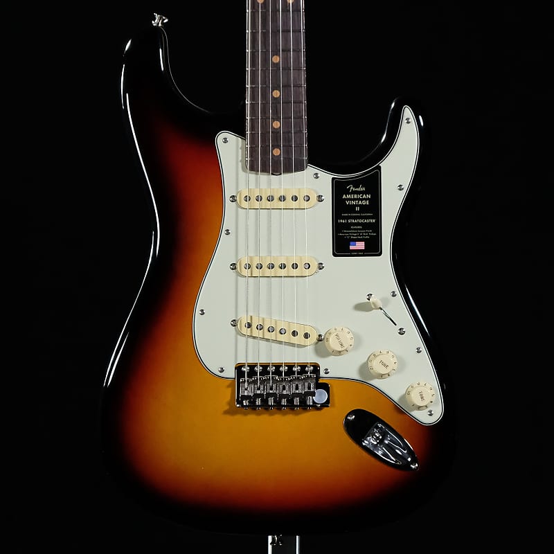 Fender American Vintage II 1961 Stratocaster Electric Guitar 3-Color Sunburst image 1