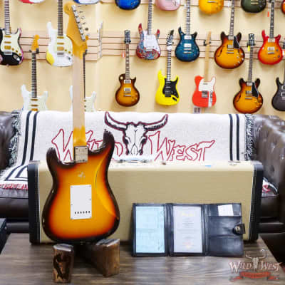 Fender Custom Shop Limited Edition 1959 59' Stratocaster Relic Super Faded Chocolate 3-Color Sunburst image 11