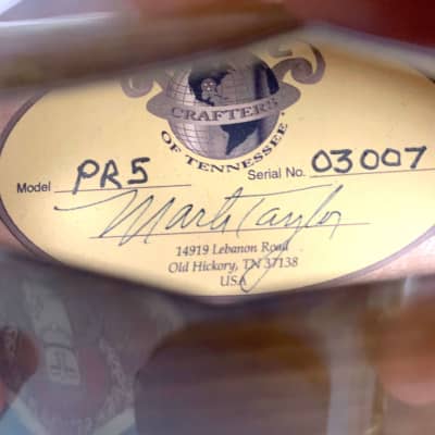 Crafters of Tennessee, Tut Taylor/ Lloyd Loar  Prodigal 5 A-Mandolin 2003 Vintage Sunburst W OHSC image 3