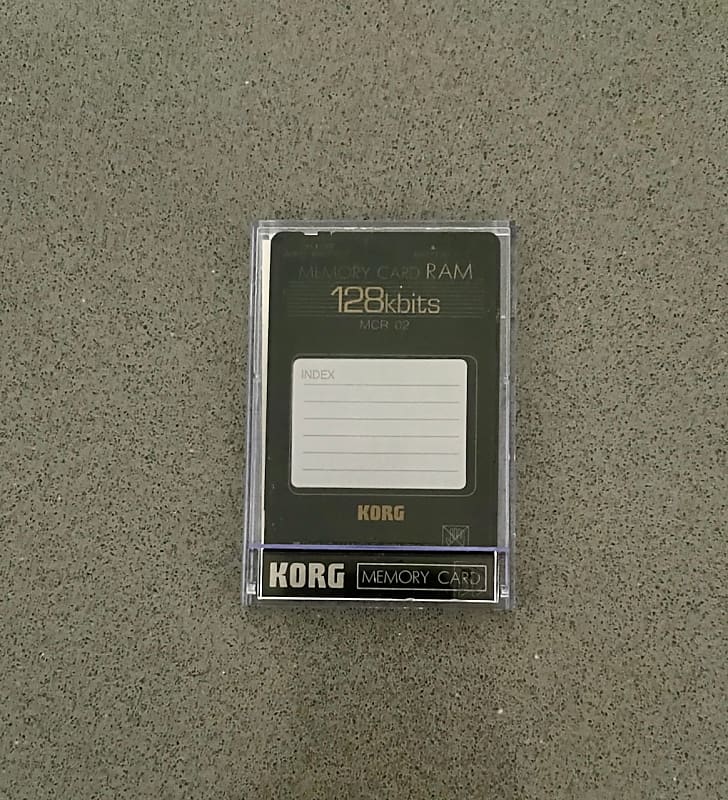 Korg MCR-02 128k bits RAM Card for Synths and Drum Machines | Reverb