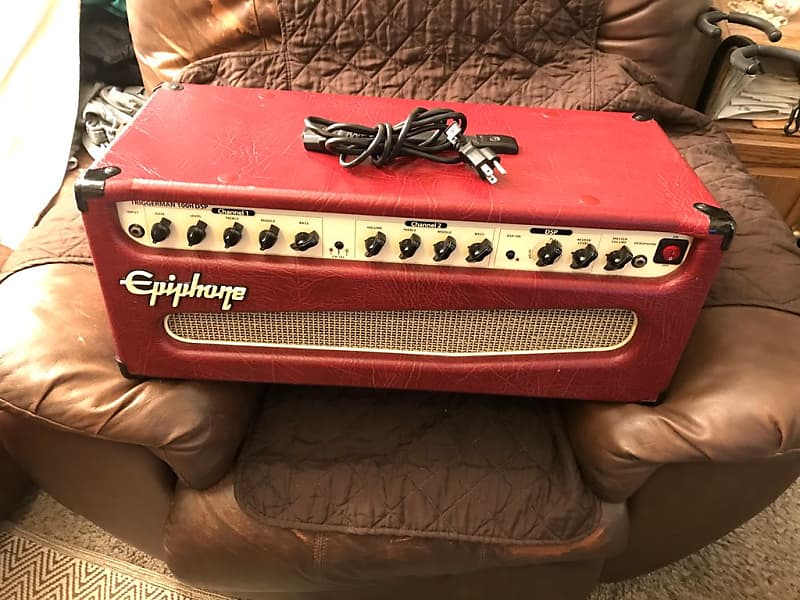 Epiphone,Triggerman 100H DSP Guitar Amp Head (Maroon Red) Reverb
