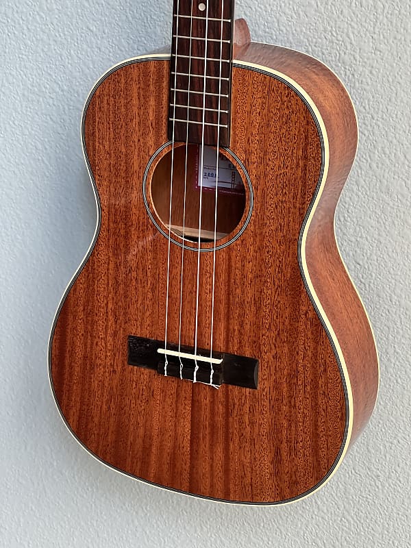 Kala KA-BG Mahogany Baritone Ukulele With Soft Case Bundle - Total