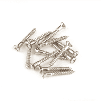 Fender Pure Vintage Strap Button Mounting Screws Oval Head Nickel (12) 0016188049 image 1