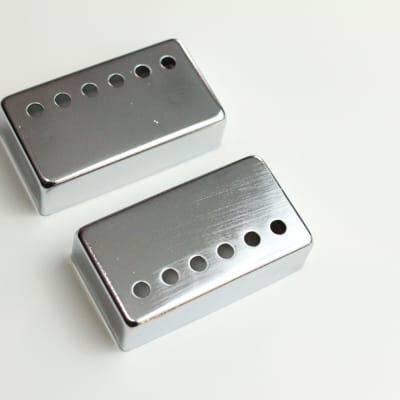 SGM Humbucker Pickup Covers Set of 2, Gibson Replacement, Chrome image 1