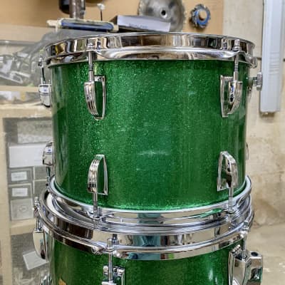 Ludwig Hollywood 1969 Green sparkle image 11