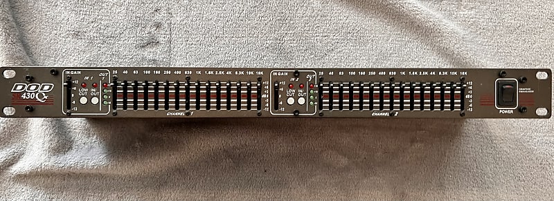 DOD グラフィックイコライザー 2ch SR430 Qx ブラック DOD SR430 Q Graphic Equalizer Made in the USA Vintage Guitar