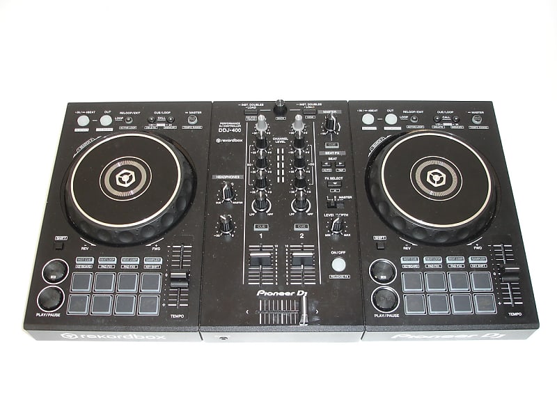 Pioneer DJ DDJ-400 2-deck Rekordbox DJ Controller w/ Case