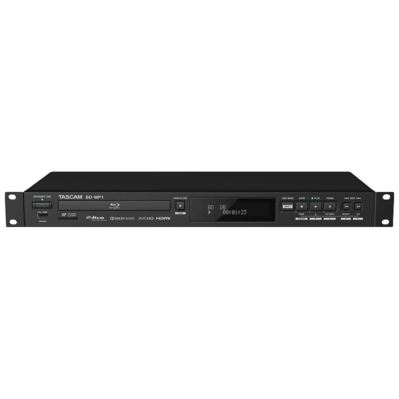 Tascam BD-MP1 Multi-Format Blu-Ray Player with USB Flash Memory Playback  			