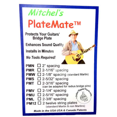 Mitchel's PlateMate PMW 2-1/8" Spacing - Brass image 3