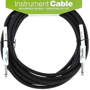 Fender Performance Series Instrument Cable, 20', Black 2016