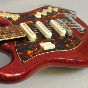 Norma EG-470 Electric Guitar Vintage 1960's Japan Red Sparkle Finish Professionally Set Up! image 6