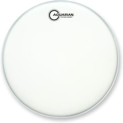 Aquarian TC White Texture Coated 10 mil Single Ply Drumhead 14" image 1