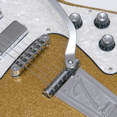 Italia Modena Classic Gold Sparkle Offset guitar Made in Korea w/ original gigbag image 11