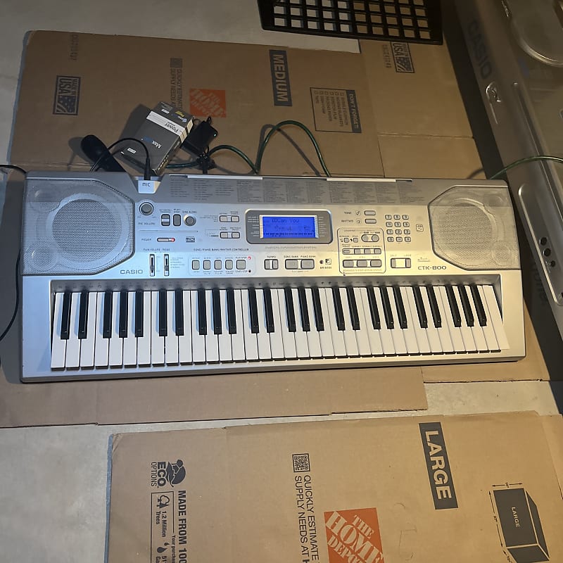 CASIO CTK-800 61 KEY SYNTHESIZER RARE ELECTRONIC KEYBOARD +