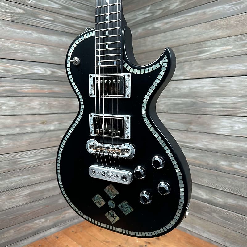 Zemaitis CS24SU Black Pearl Diamond Custom Shop 24 Fret - Superior Black  (0406-C1C3)