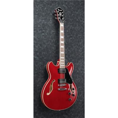 Ibanez Artcore AS73 Electric Guitar, Bound Rosewood Fretboard, Transparent Cherry Red image 5