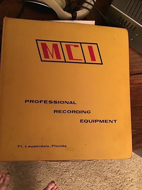 MCI JH 110 a Manual 1970s Yellow Reverb