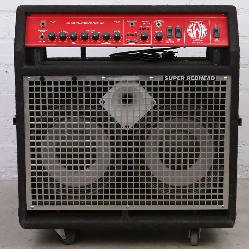 SWR Super Redhead 350W Tube Bass Combo Amplifier Amp w/ Caster Wheels #45119