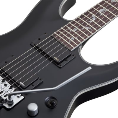 Schecter Damien Platinum-6 FR Satin Black + FREE GIG BAG - SBK NEW Guitar Floyd EMG Platinum Active image 7