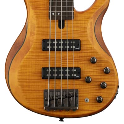 Yamaha TRBX605FM Matte Amber 5 string bass | Reverb