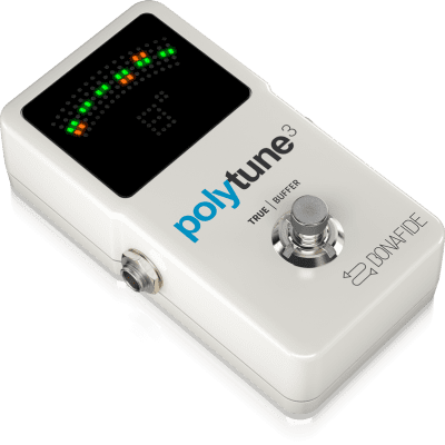 TC Electronic Polytune 3 Ultra-Compact Polyphonic Tuner with Multiple Tuning Modes;  Immaculate Cond image 2