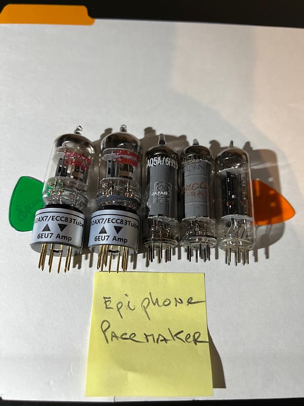 Épiphone amp model Pacemaker; Tubes Package (5) | Reverb