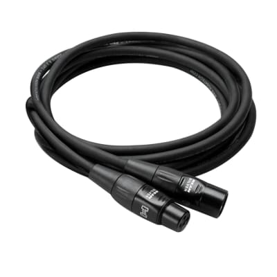 NEW - Hosa Pro Microphone Cable REAN XLR3F to XLR3M, HMIC-025 (25 Feet) Black image 3