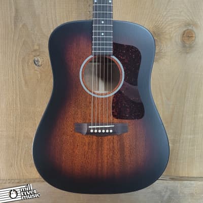 Guild USA D-20 Dreadnought Acoustic Guitar Vintage Sunburst w/ HSC Used image 1