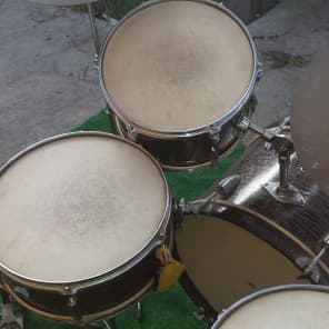 1960s Olympian MIJ Rare Finish Drum set 12, 14, 20, snare Cool retro color image 10
