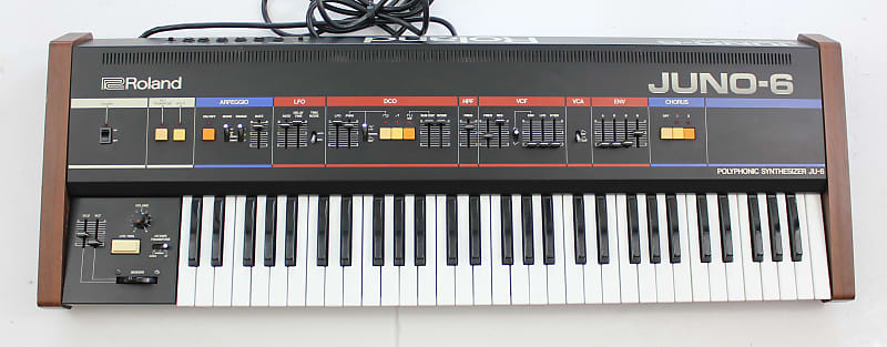 Vintage Analog Roland Juno-6 Polyphonic Synthesizer Synth Keyboard Juno6 image 1