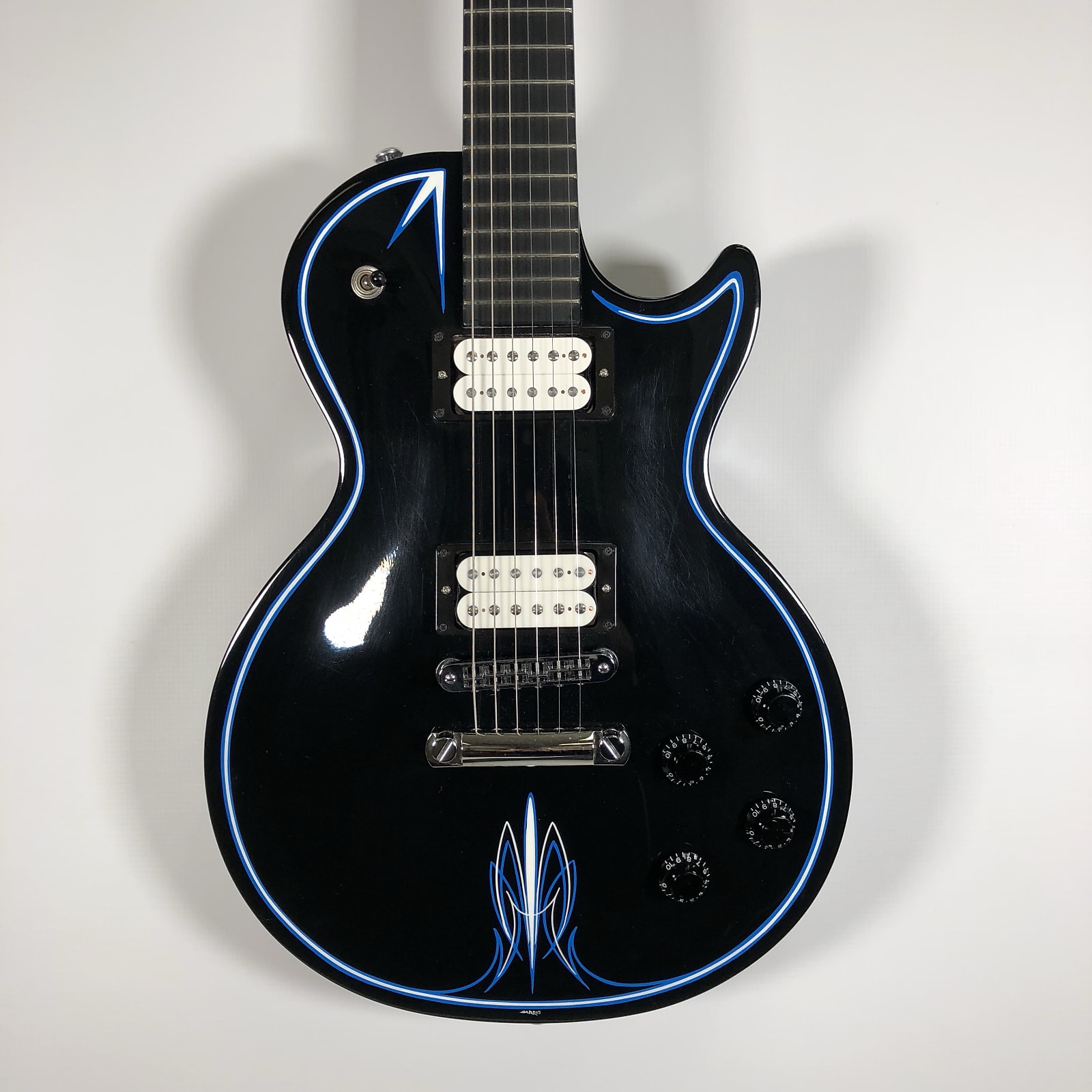 Gibson Les Paul Studio Hot Rod Ebony with Blue and White