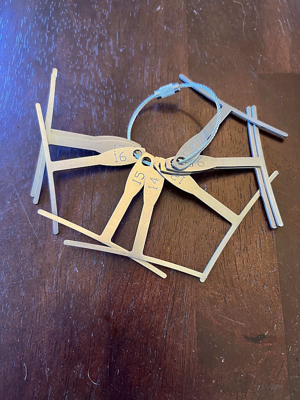 StewMac Understring Radius Gauges set of 9 2020 stainless Reverb