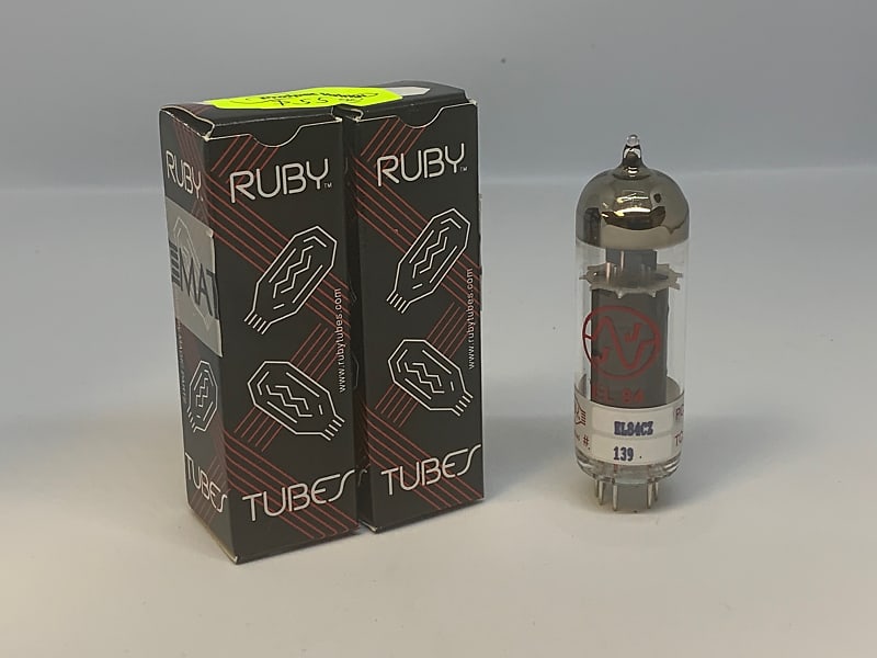 Ruby Tubes EL84CZ Matched Pair Reverb
