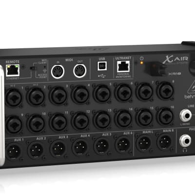 Behringer XR18 18-Channel, 12-Bus Digital Mixer for iPad/Android Tablets with 16 Programmable Midas Preamps, Integrated Wifi Module and Multi-Channel USB Audio Interface image 4