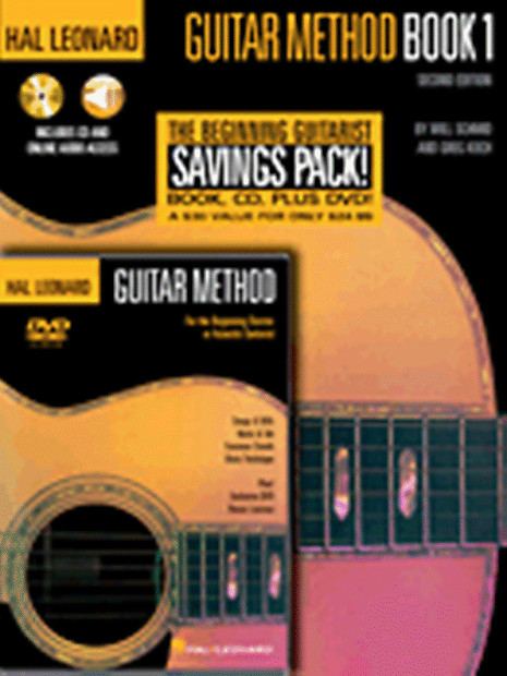 Hal Leonard Guitar Method Beginner's Pack: Book 1/CD & DVD Pack image 1