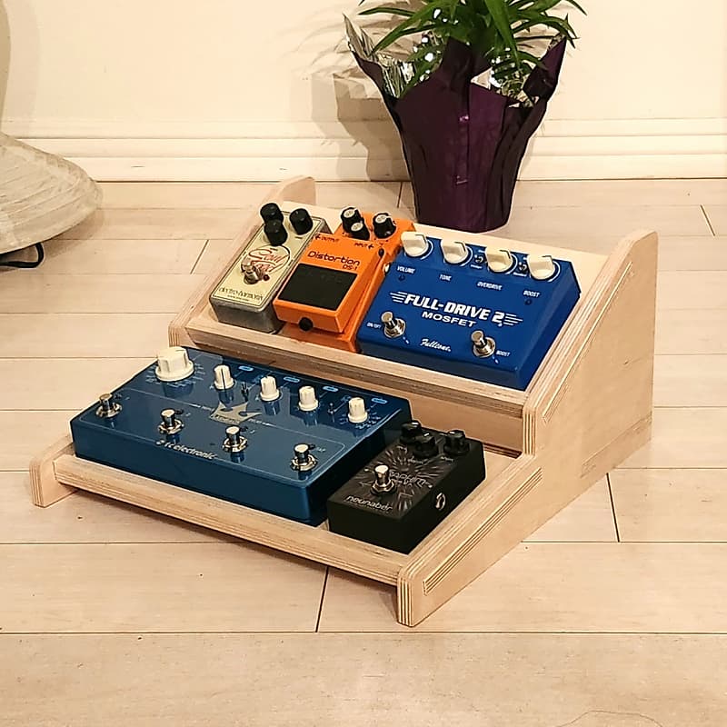 PlyDiy 2 Tier Studio Desktop Pedalboard for Recording Artists Reverb