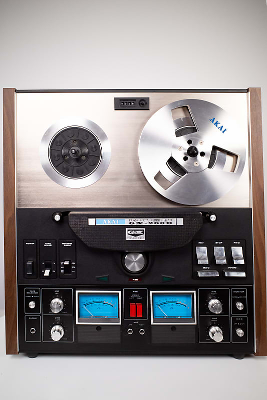 AKAI GX-260D 1973 - Silver Face + Wood Grain Reel to Reel | Reverb