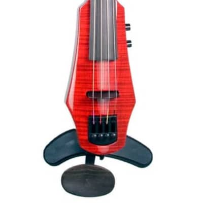 NS Design WAV Electric Viola – Transparent Red • 4‑String • Solid Maple • Passive Polar Piezo image 7