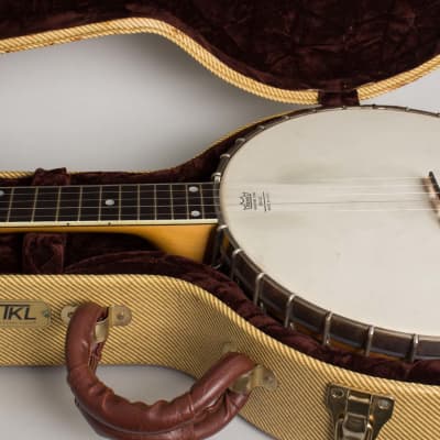 Fairbanks/Vega  Whyte Laydie Style R Conversion 5 String Banjo (1920), ser. #44339, tweed hard shell case. image 11