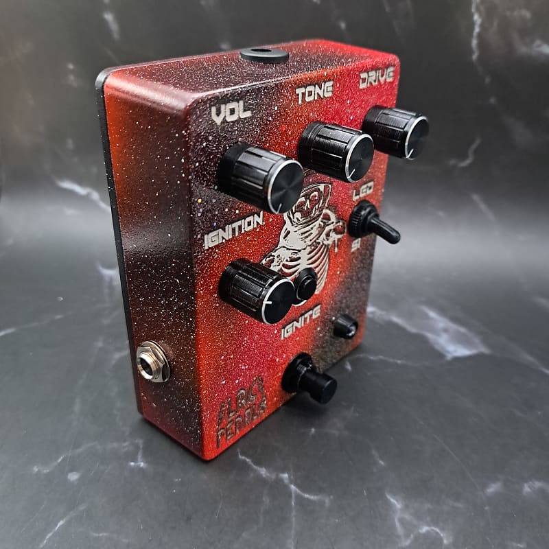 Red hand painted cosmic distortion | Reverb