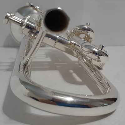 Getzen Eterna Severinsen Model Silver Bb Trumpet, Bach3C,  and  case 1964-1967 Silver Plate image 6