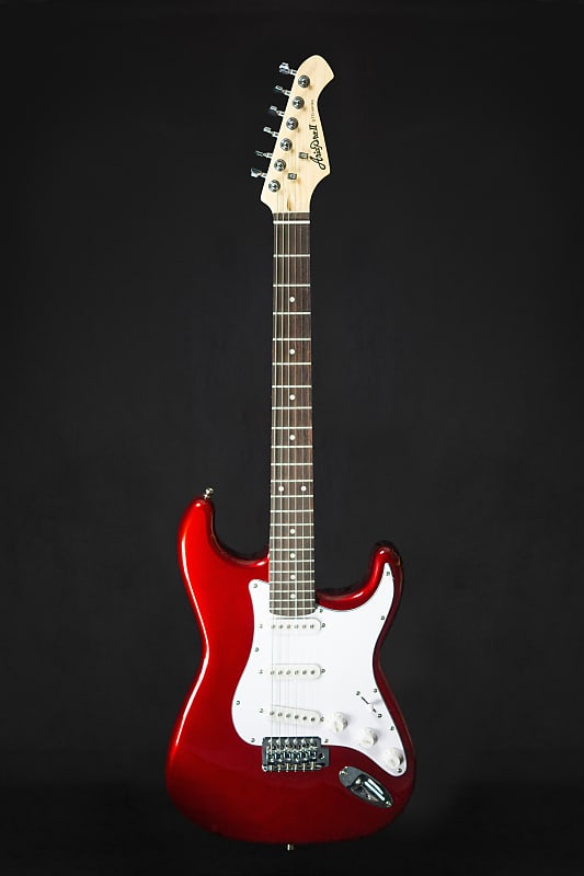 Aria Pro II STG-003 Electric Guitar (Various Finishes)-Candy Apple Red image 1