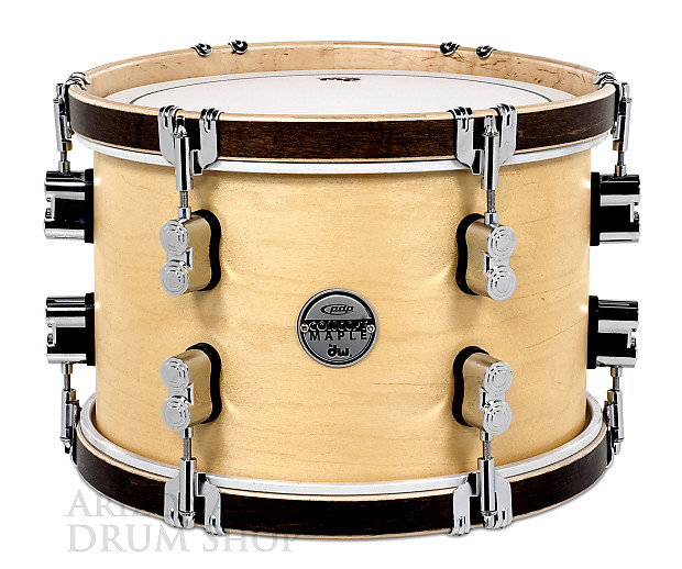 PDP PDCC0812TTNT Concept Maple Classic Series 8x12" Rack Tom w/ Wood Hoops image 1