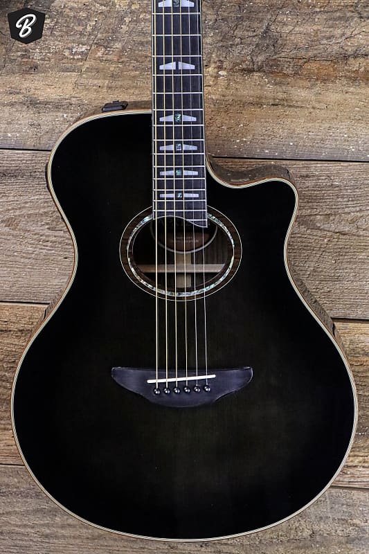 Yamaha APX1200II Acoustic Electric Guitar in Trans Black