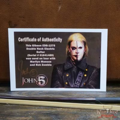 2001 Gibson EDS-1275 Doubleneck Electric Guitar Owned and Signed by John 5 image 10