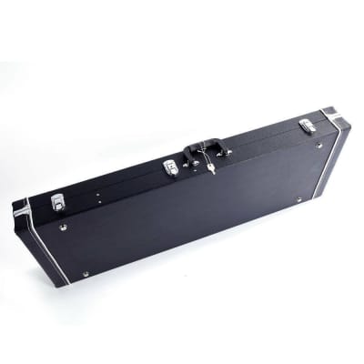 Hard Case Wooden Hard-Shell For Gst Gtl 170 Sg Electric Guitar With Lock - Black image 6