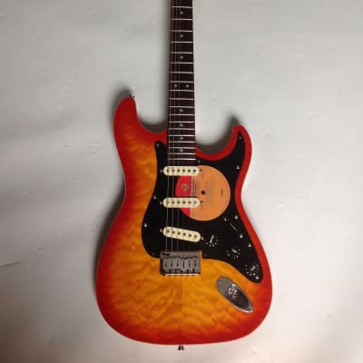 Fender Partscaster Stratocaster Hardtail Jimi Hendrix Tribute Quilted Maple Sunburst image 2
