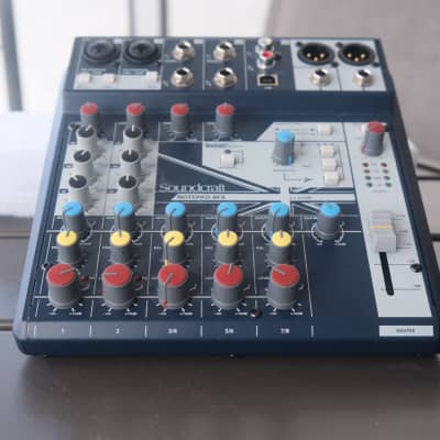 Soundcraft Notepad-8FX 8-Channel Analog Mixer with USB I/O 2010s - Blue image 2